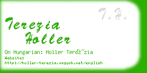terezia holler business card